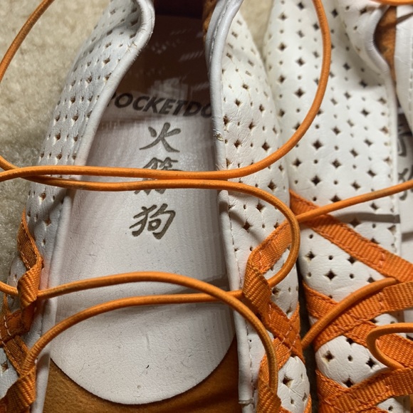 Rocketdog. Size 7. White/Orange Flats. - Picture 3 of 3